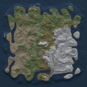 Thumbnail Rust Map: Procedural Map, Size: 4250, Seed: 146648153, 18 Monuments