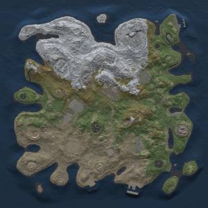 Thumbnail Rust Map: Procedural Map, Size: 3750, Seed: 20954, 19 Monuments