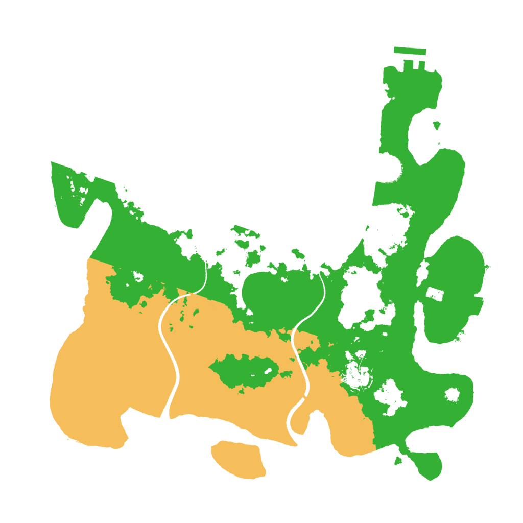 Biome Rust Map: Procedural Map, Size: 3300, Seed: 243534