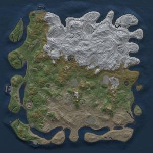 Thumbnail Rust Map: Procedural Map, Size: 4500, Seed: 802340480, 19 Monuments