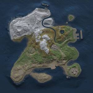 Thumbnail Rust Map: Procedural Map, Size: 2250, Seed: 1224583128, 7 Monuments