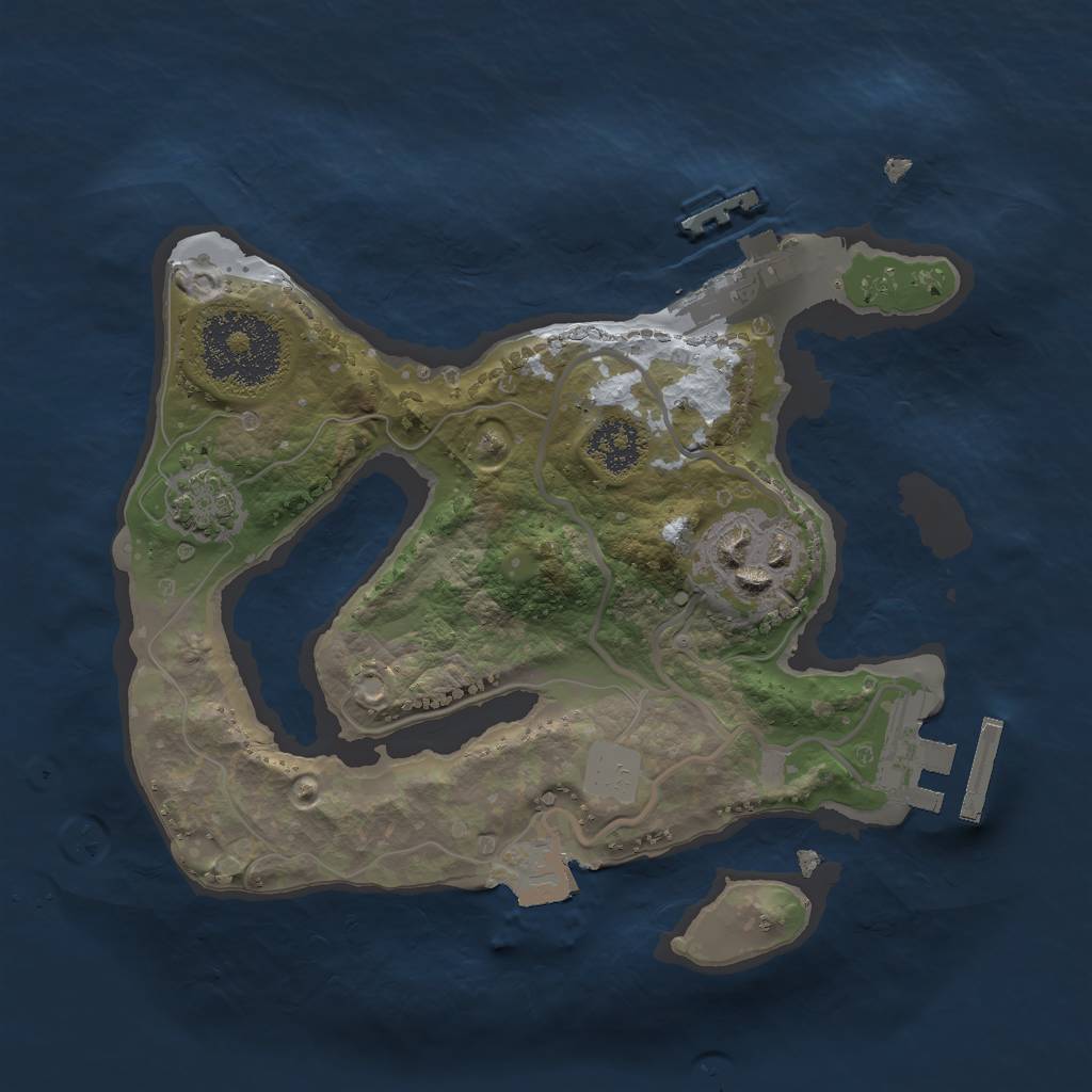 Rust Map: Procedural Map, Size: 2100, Seed: 150, 7 Monuments