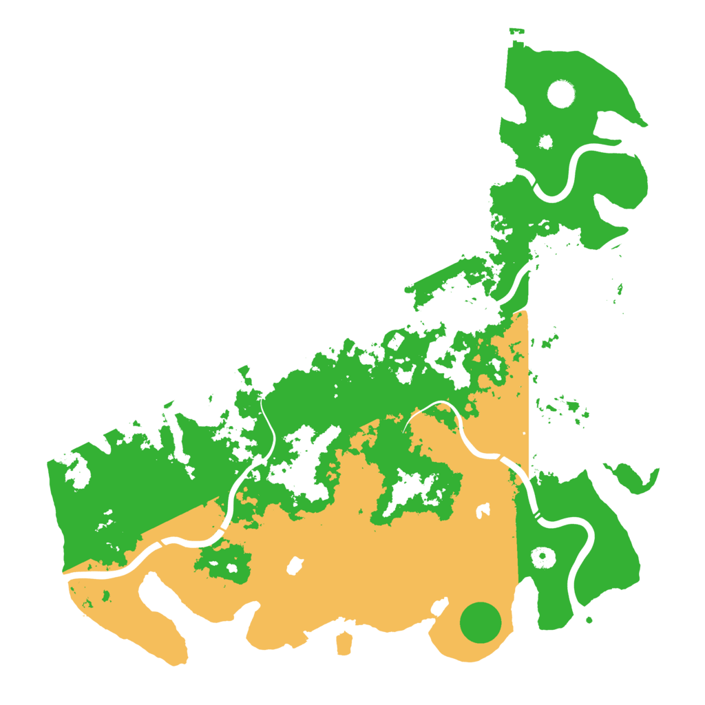 Biome Rust Map: Procedural Map, Size: 4500, Seed: 196828652