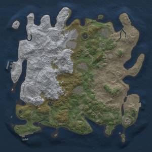 Thumbnail Rust Map: Procedural Map, Size: 4000, Seed: 574577938, 18 Monuments