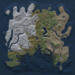 Thumbnail Rust Map: Procedural Map, Size: 4000, Seed: 574577938, 15 Monuments