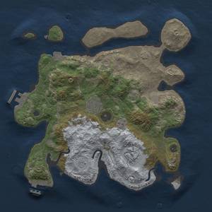 Thumbnail Rust Map: Procedural Map, Size: 3000, Seed: 28121968, 11 Monuments