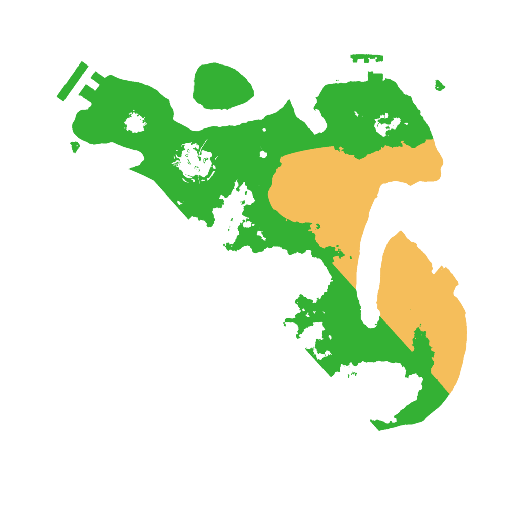 Biome Rust Map: Procedural Map, Size: 2400, Seed: 393042099