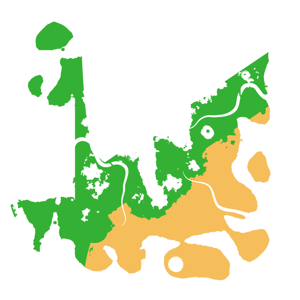 Biome Rust Map: Procedural Map, Size: 3500, Seed: 1617865585