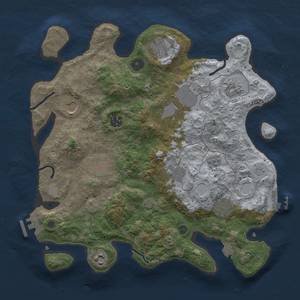 Thumbnail Rust Map: Procedural Map, Size: 3600, Seed: 88056056, 18 Monuments