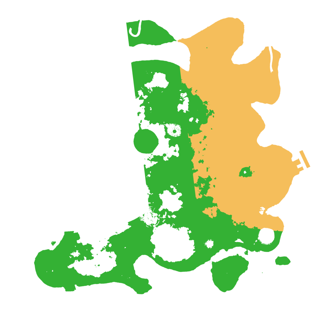 Biome Rust Map: Procedural Map, Size: 3500, Seed: 394838783