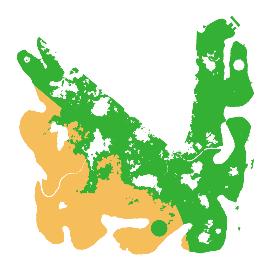 Biome Rust Map: Procedural Map, Size: 4300, Seed: 50090000