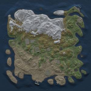 Thumbnail Rust Map: Procedural Map, Size: 4250, Seed: 258773340, 19 Monuments