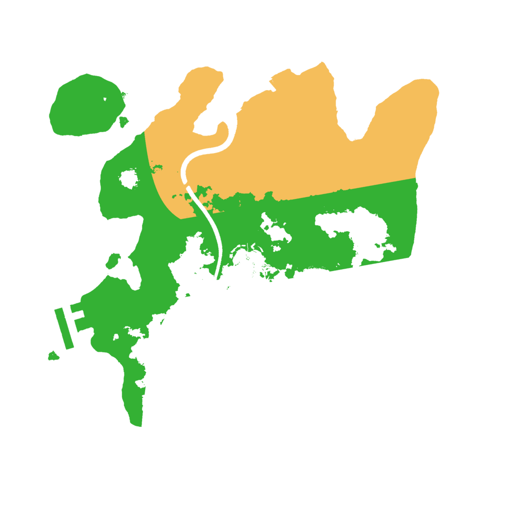 Biome Rust Map: Procedural Map, Size: 2500, Seed: 462915428