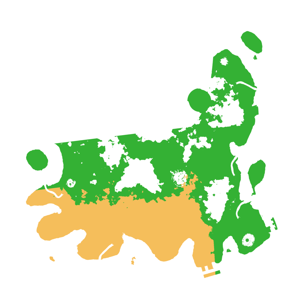 Biome Rust Map: Procedural Map, Size: 3500, Seed: 799798205