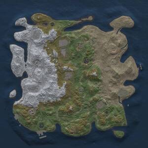 Thumbnail Rust Map: Procedural Map, Size: 4250, Seed: 933727006, 17 Monuments