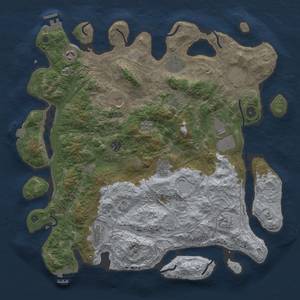 Thumbnail Rust Map: Procedural Map, Size: 4250, Seed: 1580388671, 19 Monuments