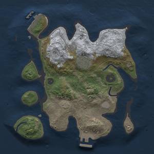 Thumbnail Rust Map: Procedural Map, Size: 2500, Seed: 329598934, 8 Monuments