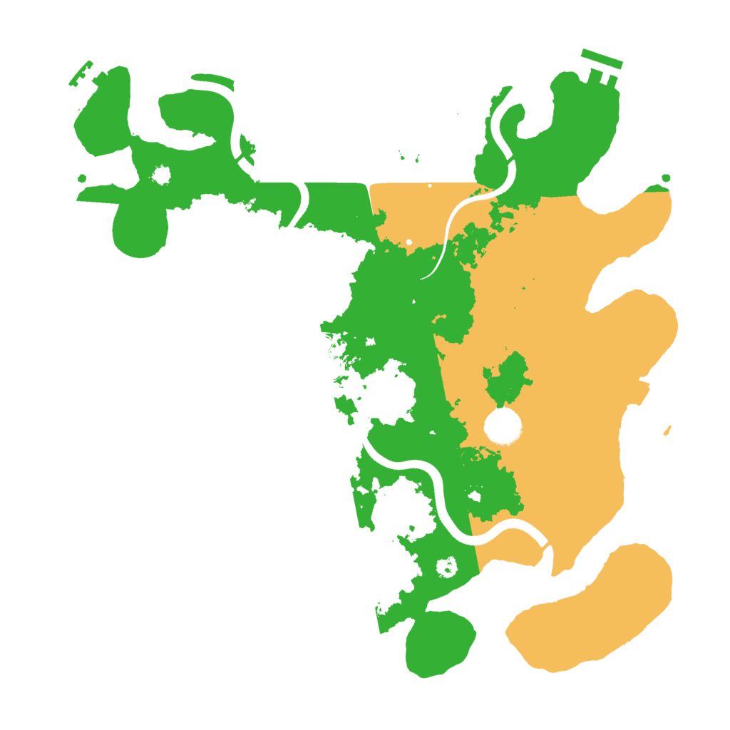 Biome Rust Map: Procedural Map, Size: 3500, Seed: 269009