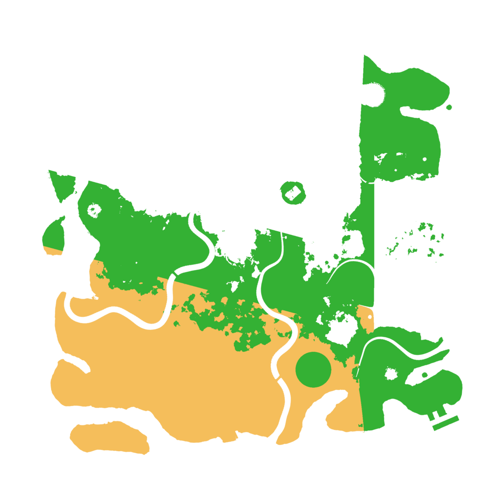 Biome Rust Map: Procedural Map, Size: 3700, Seed: 841546232