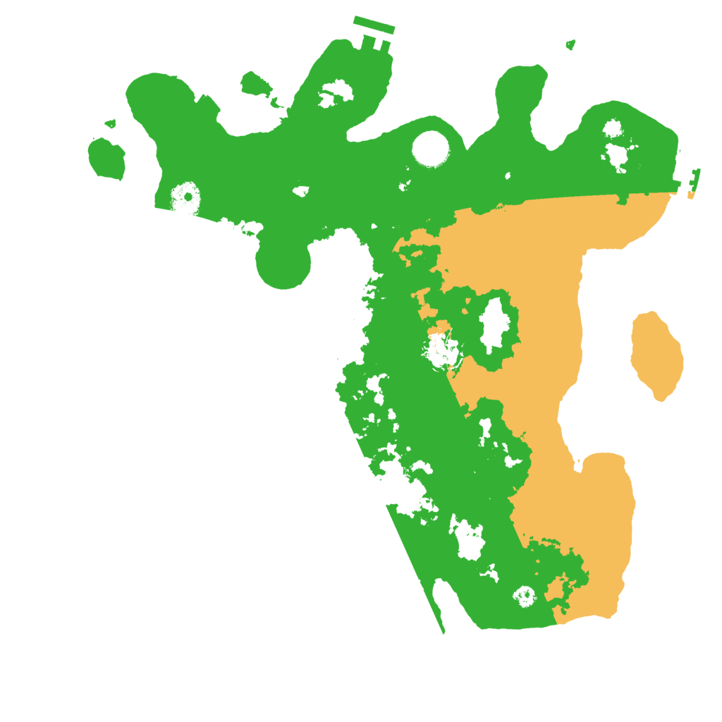 Biome Rust Map: Procedural Map, Size: 3500, Seed: 1009