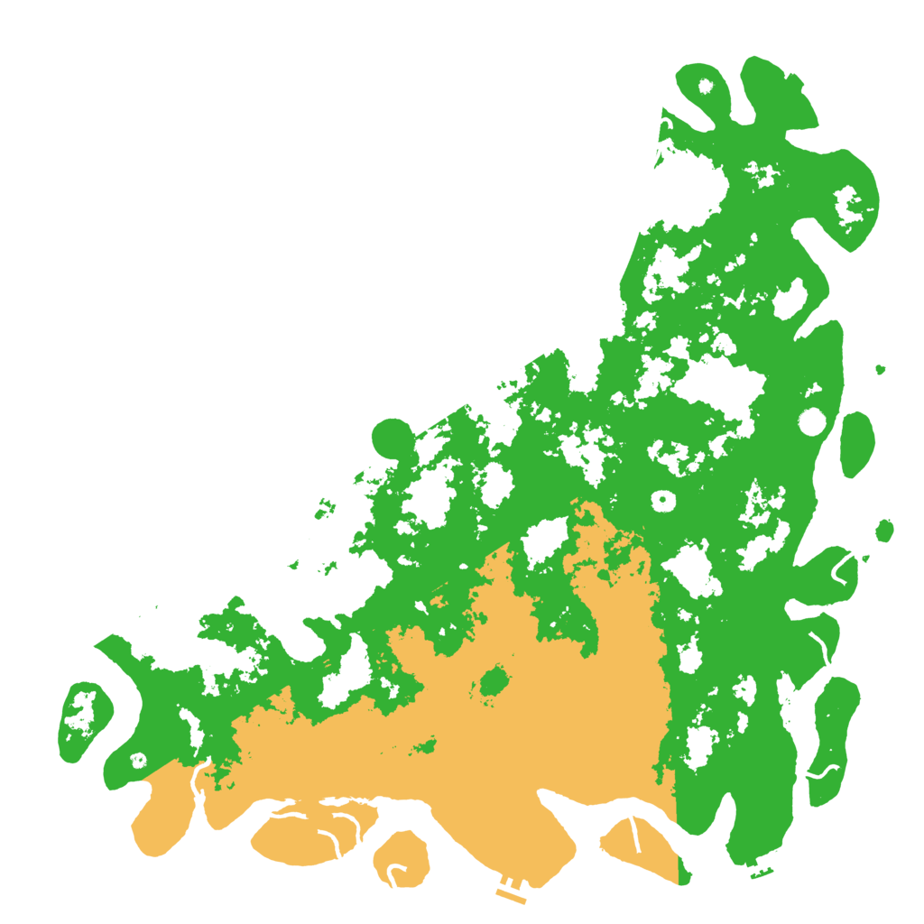 Biome Rust Map: Procedural Map, Size: 6000, Seed: 34454657