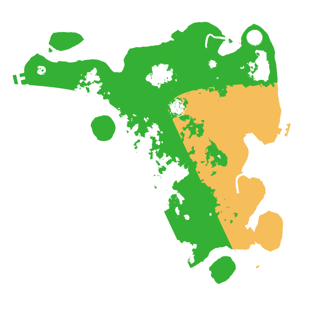 Biome Rust Map: Procedural Map, Size: 3500, Seed: 69231302