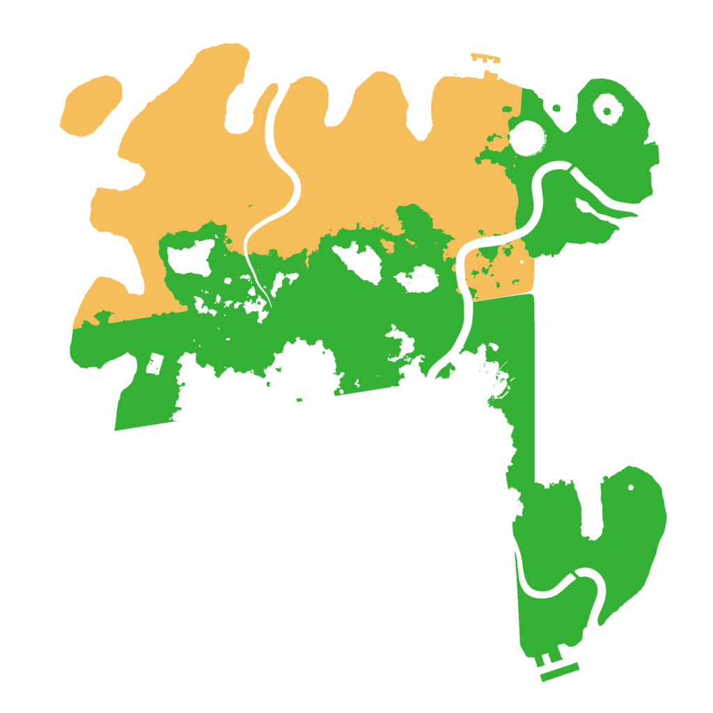 Biome Rust Map: Procedural Map, Size: 3650, Seed: 10673111