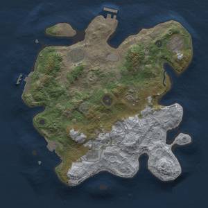 Thumbnail Rust Map: Procedural Map, Size: 3000, Seed: 1016723981, 12 Monuments