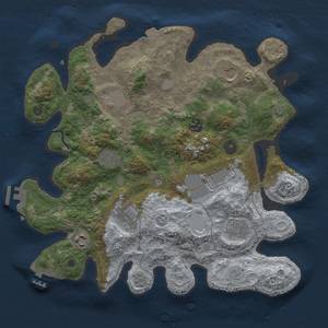 Thumbnail Rust Map: Procedural Map, Size: 3500, Seed: 1983020868, 17 Monuments