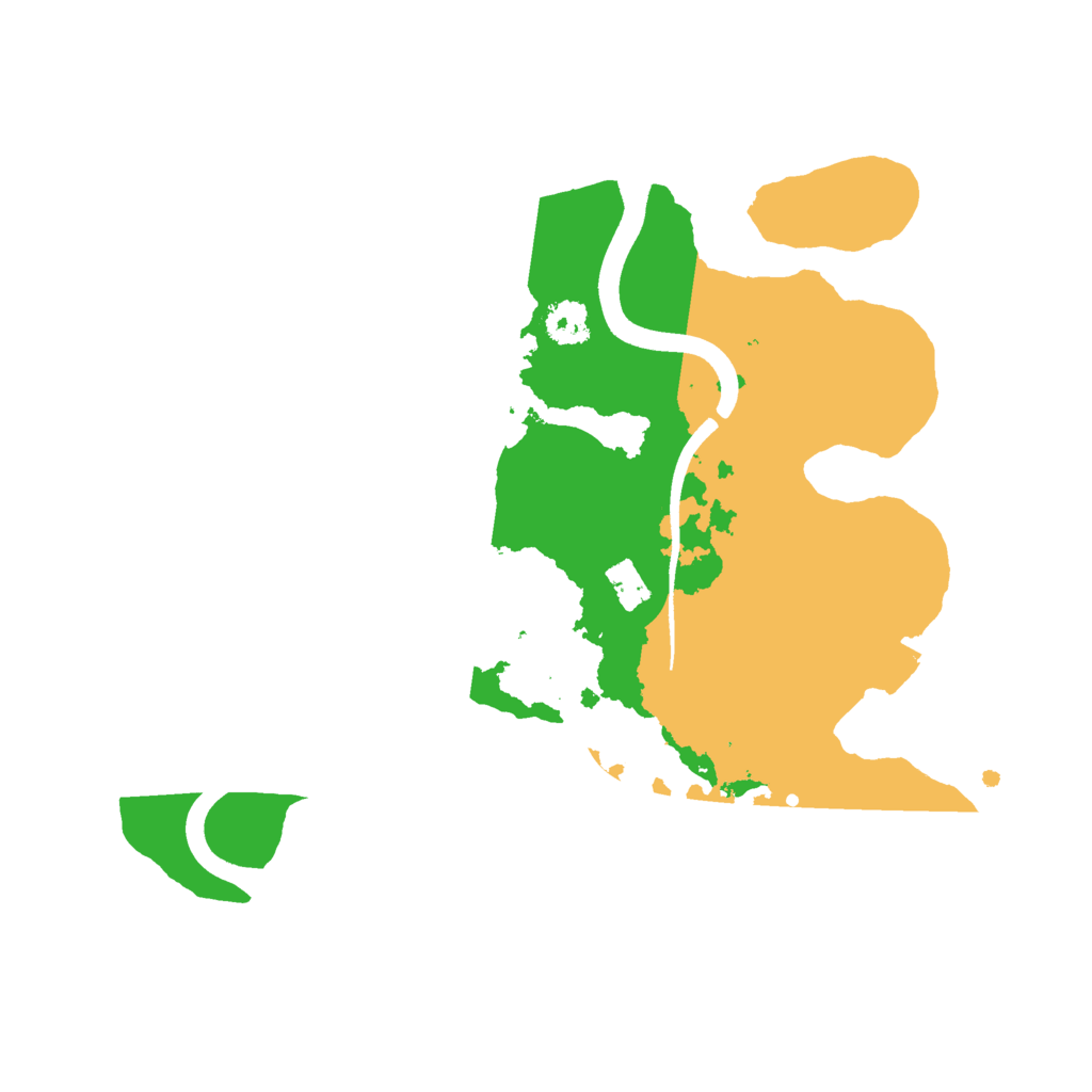 Biome Rust Map: Procedural Map, Size: 2500, Seed: 77444