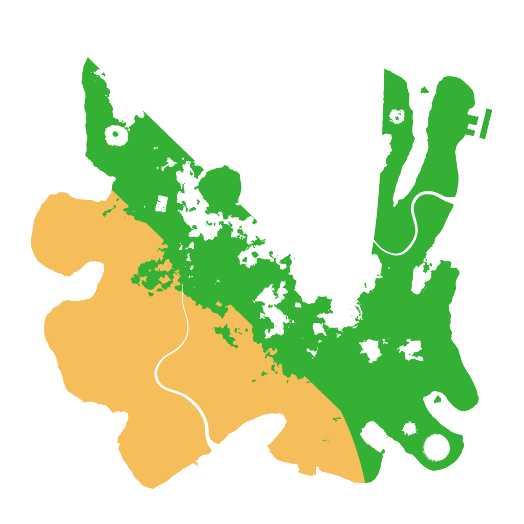 Biome Rust Map: Procedural Map, Size: 3500, Seed: 105366272