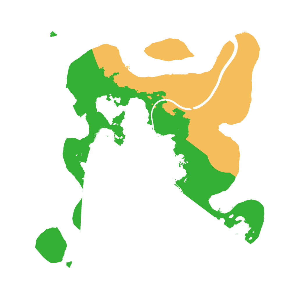 Biome Rust Map: Procedural Map, Size: 2500, Seed: 1827072450