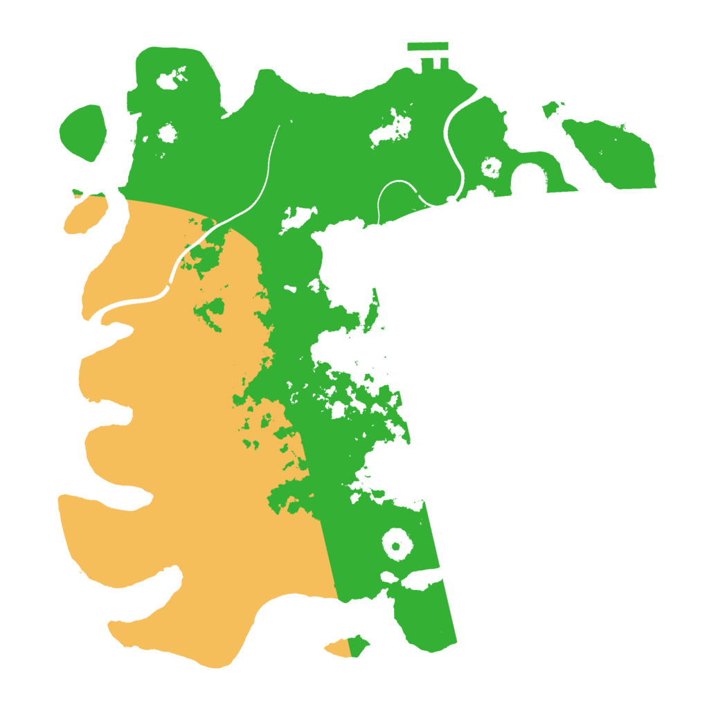 Biome Rust Map: Procedural Map, Size: 3500, Seed: 1509672519