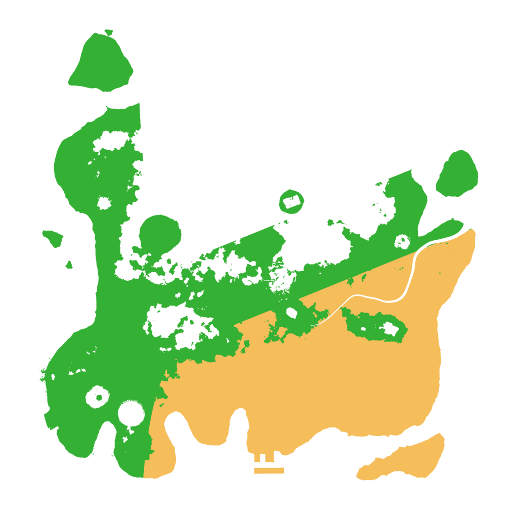 Biome Rust Map: Procedural Map, Size: 3500, Seed: 1552181432