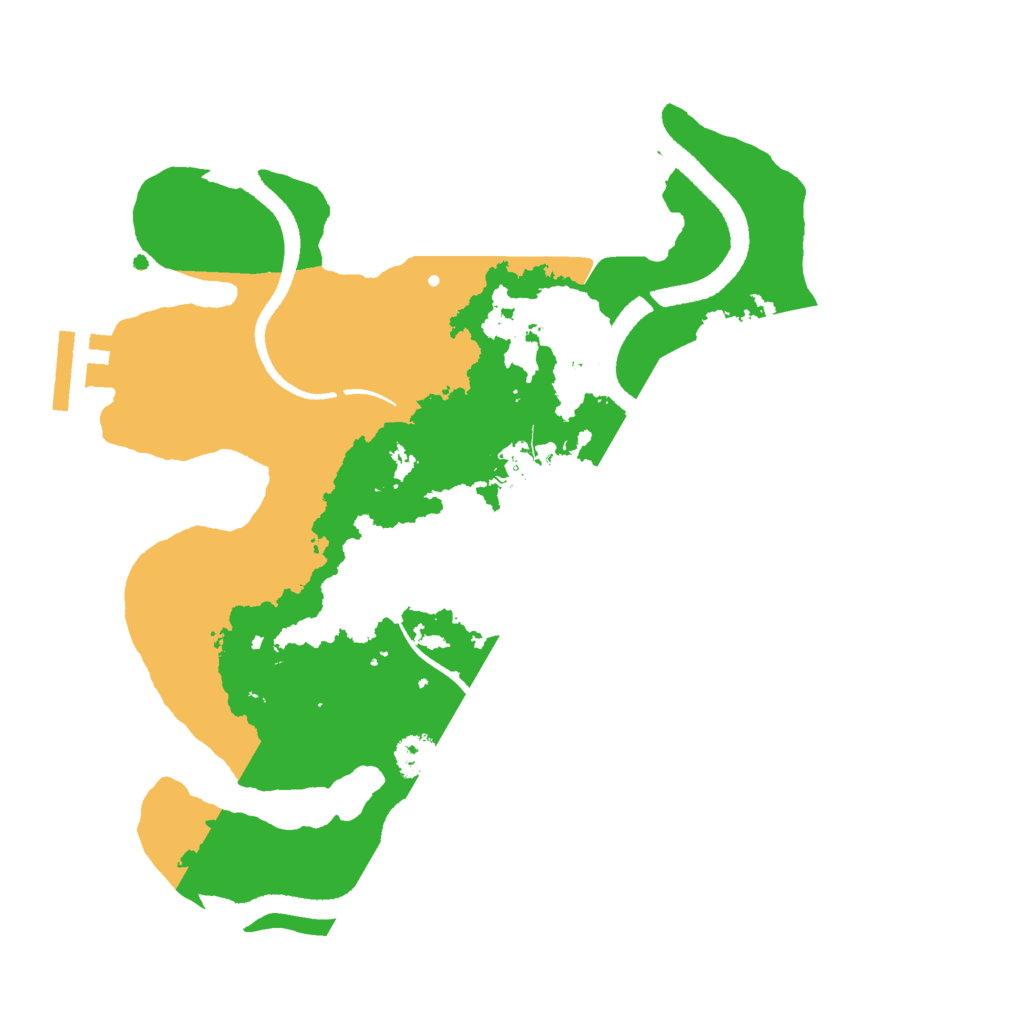 Biome Rust Map: Procedural Map, Size: 2600, Seed: 939999361