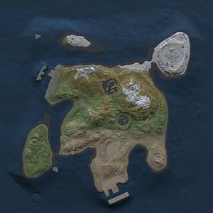 Thumbnail Rust Map: Procedural Map, Size: 2000, Seed: 1541888654, 7 Monuments