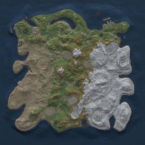 Thumbnail Rust Map: Procedural Map, Size: 4000, Seed: 75364258, 18 Monuments