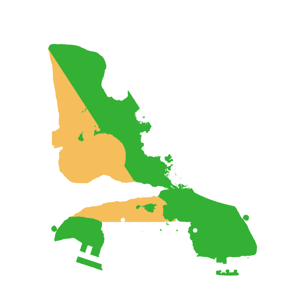 Biome Rust Map: Procedural Map, Size: 2000, Seed: 277628857