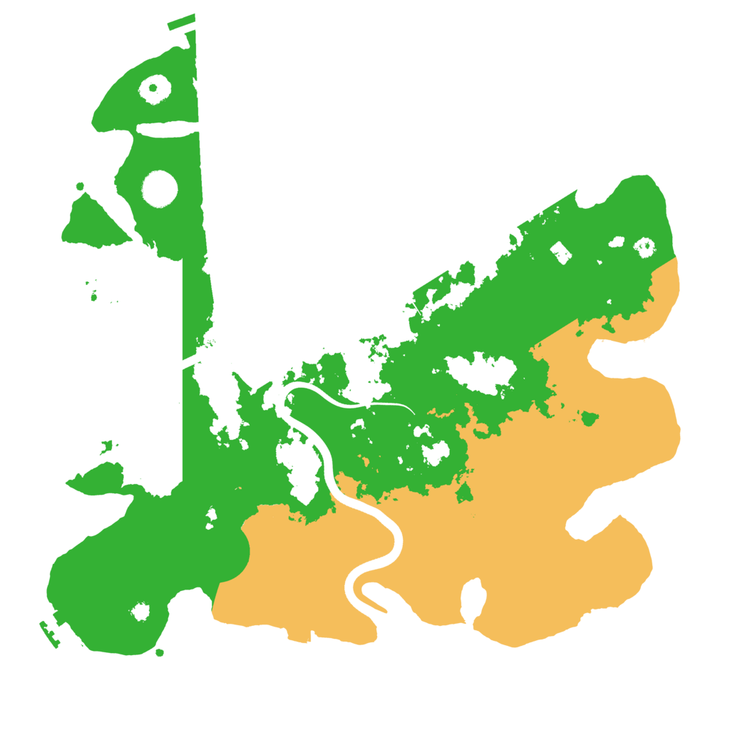 Biome Rust Map: Procedural Map, Size: 3669, Seed: 8188400