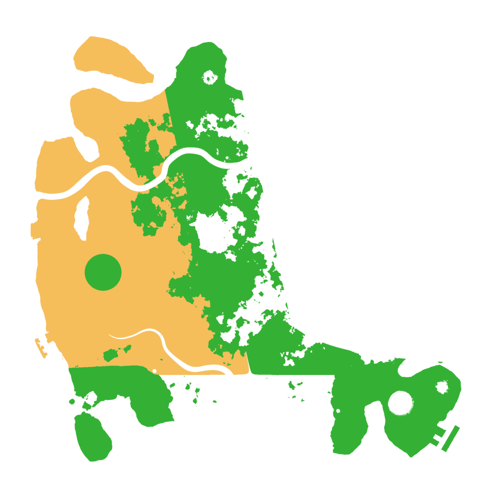 Biome Rust Map: Procedural Map, Size: 3600, Seed: 973461134
