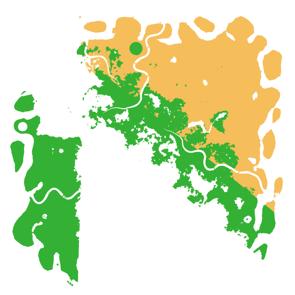 Biome Rust Map: Procedural Map, Size: 6000, Seed: 1244681571