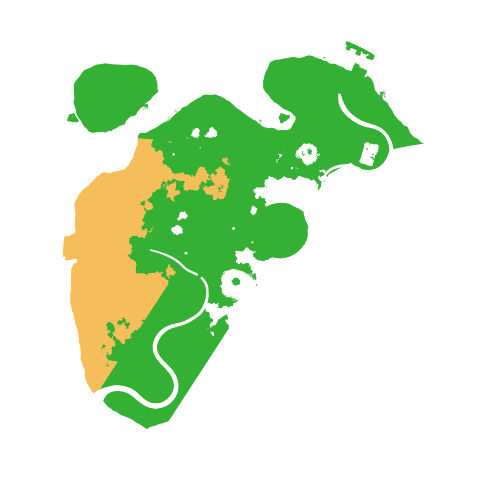Biome Rust Map: Procedural Map, Size: 2400, Seed: 322