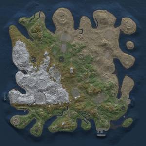 Thumbnail Rust Map: Procedural Map, Size: 3800, Seed: 1969849041, 19 Monuments