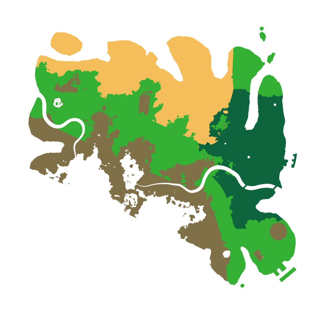 Biome Rust Map: Procedural Map, Size: 3300, Seed: 263345111