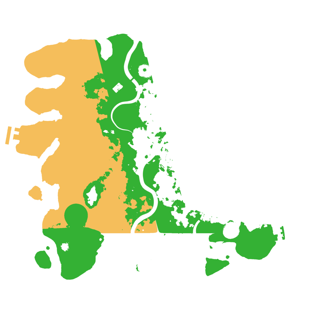 Biome Rust Map: Procedural Map, Size: 3500, Seed: 2221503
