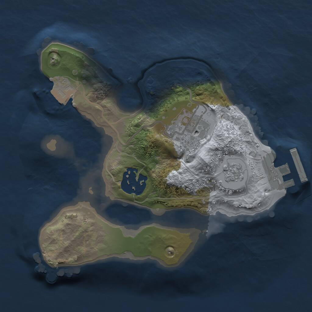 Rust Map: Procedural Map, Size: 1800, Seed: 784794625, 5 Monuments