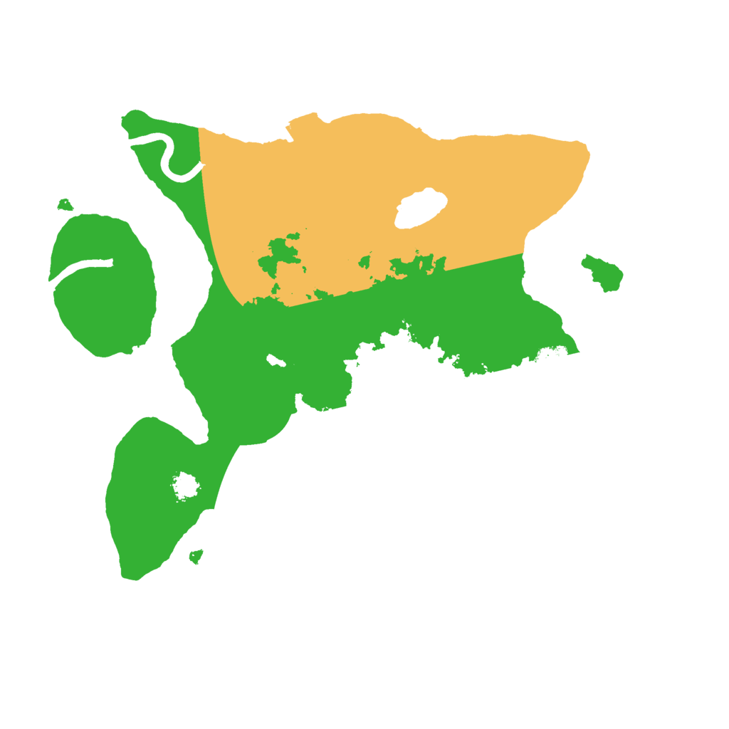 Biome Rust Map: Procedural Map, Size: 2500, Seed: 1738555