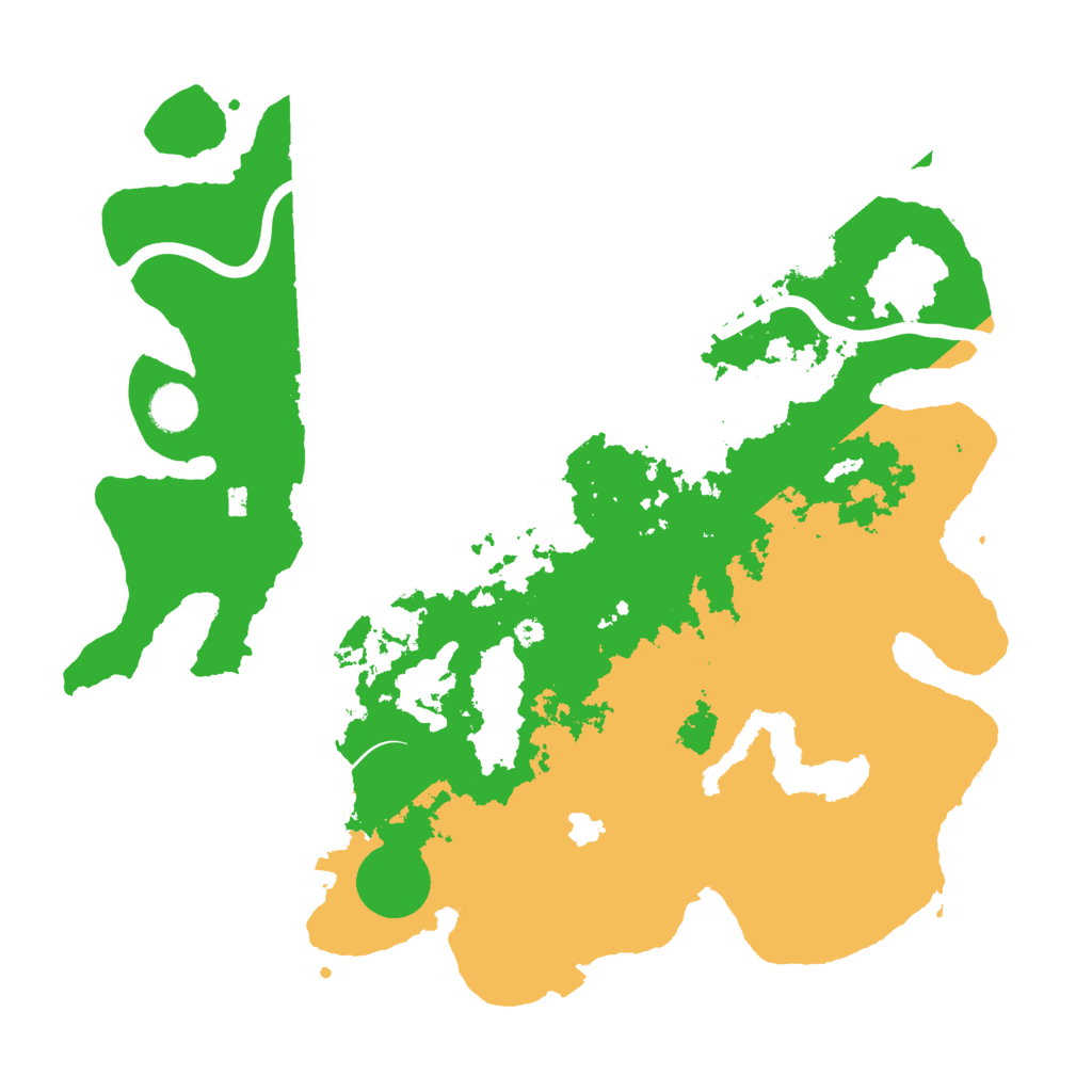 Biome Rust Map: Procedural Map, Size: 4000, Seed: 13374