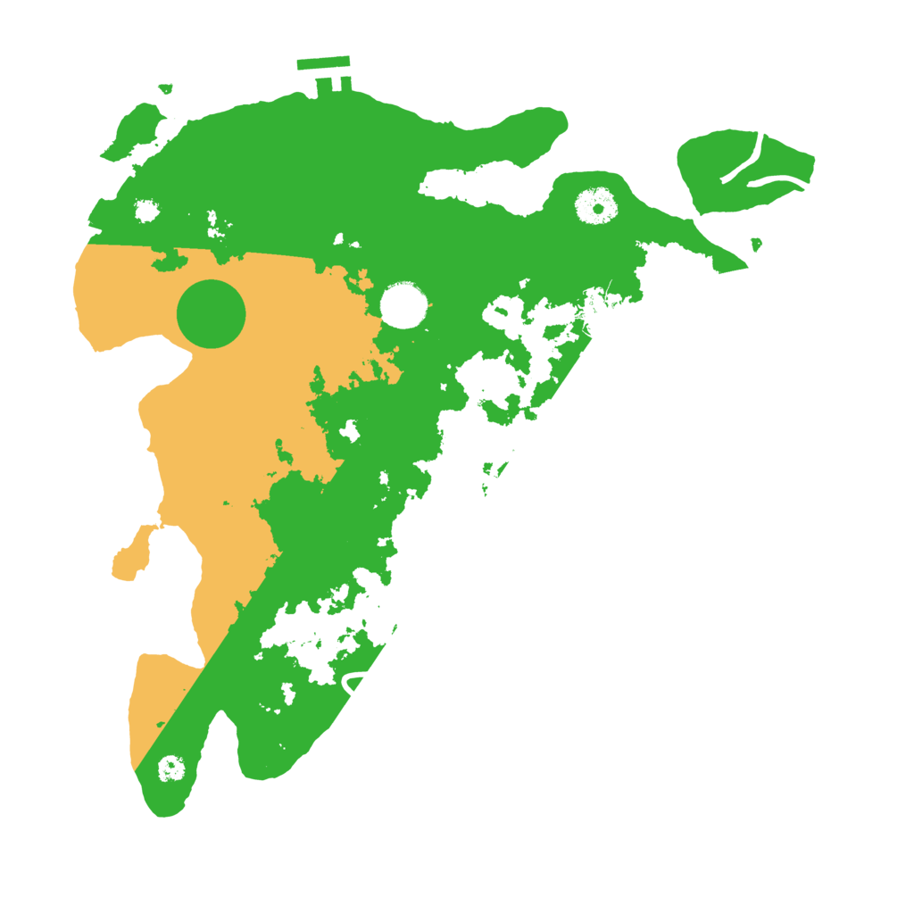 Biome Rust Map: Procedural Map, Size: 3500, Seed: 266515177