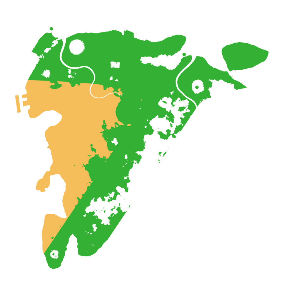 Biome Rust Map: Procedural Map, Size: 3500, Seed: 266515177